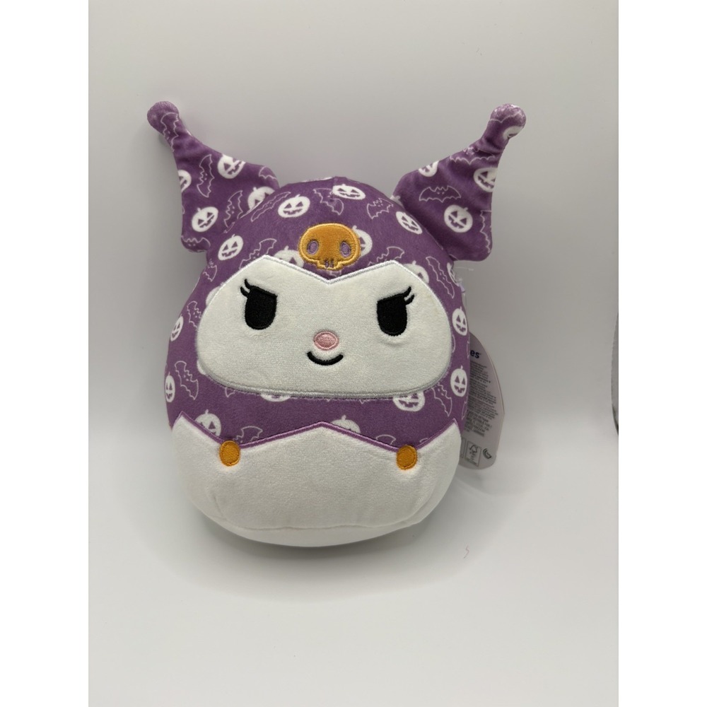 Squishmallows Sanrio Kuromi 8" Plush Purple Pumpkin Bat Halloween Plushie